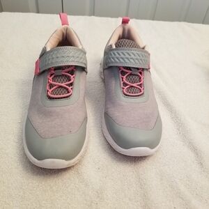 Kids Gray and Pink Shoes